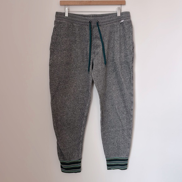 Paul Smith Cotton Jogger Sweatpants with Green Accents - Picture 1 of 9